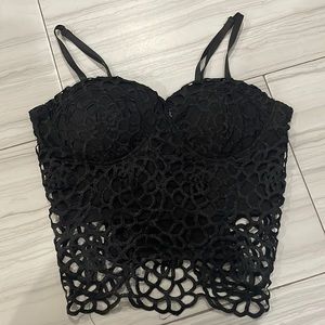 Black Rave Festival Crop Top